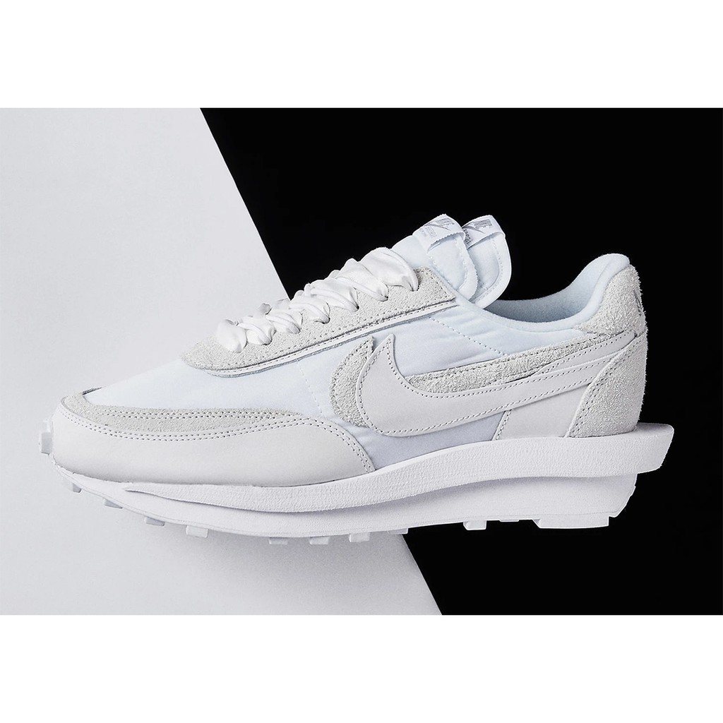 white sacai nike