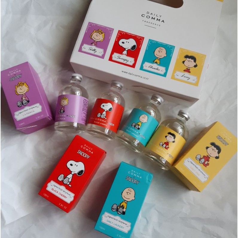 韓國 代購 Daily Comma X SNOOPY 聯名 擴香瓶 禮盒 居家擴香 香氛