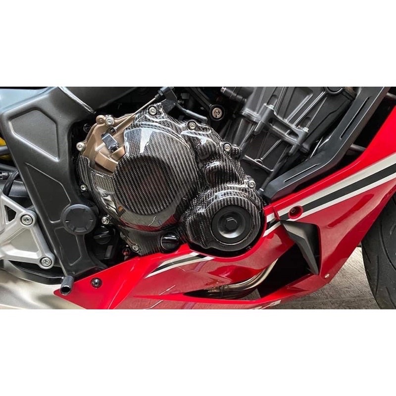 【DuR2 Moto】 CBR650R CBR650F 2017-2020 正碳纖維 引擎護蓋 引擎蓋 離合器蓋
