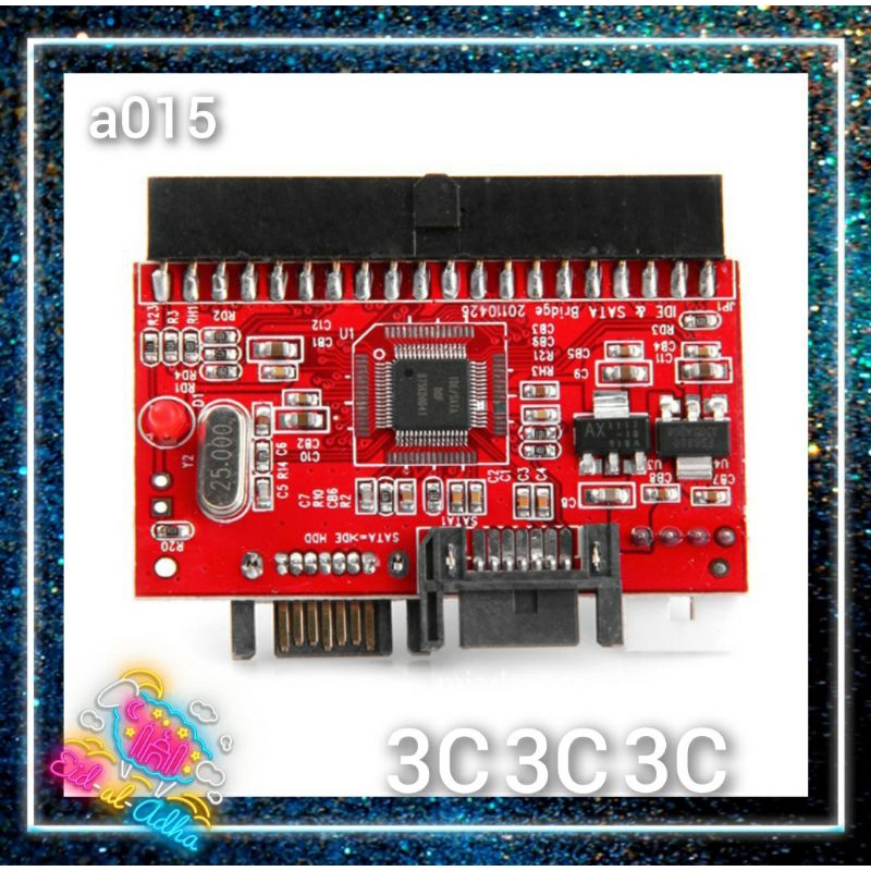 A015-IDE轉SATA轉接卡 只要IDE裝置 都可以轉接成 SATA IDE TO SATA 轉接板 光碟機