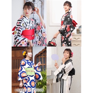 日本和服浴衣女 正統 傳統款式 純棉面料 日本旅拍寫真和服YUKATA