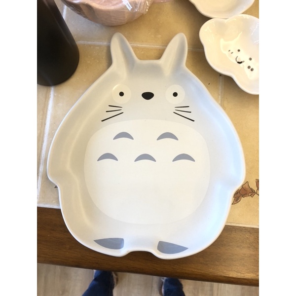 陶瓷造型療癒龍貓盤子-兩色