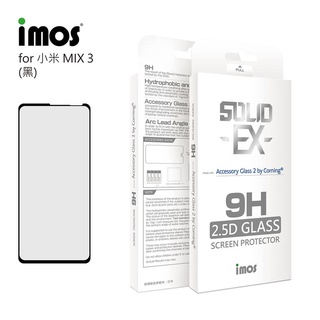imos【官方旗艦館】小米 MIX 3 2.5D 康寧滿版玻璃保護貼 (AG2bG)