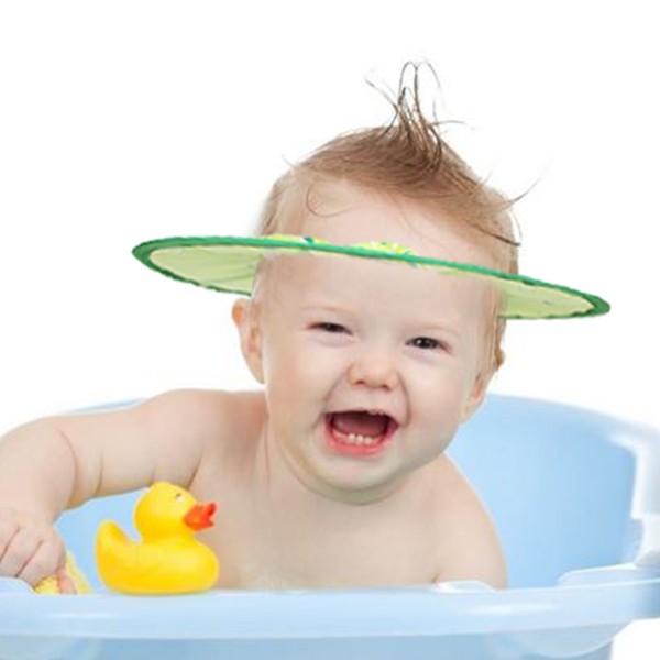 寶寶洗頭帽子 沐浴帽 高彈性可調節洗髮帽 剪髮帽-321寶貝屋