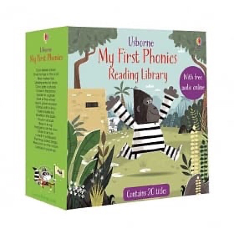 羊耳朵書店*快閃套書/My First Phonics Reading Library 孩子的自然發音故事寶盒 (20本書+隨掃隨聽QR Code)