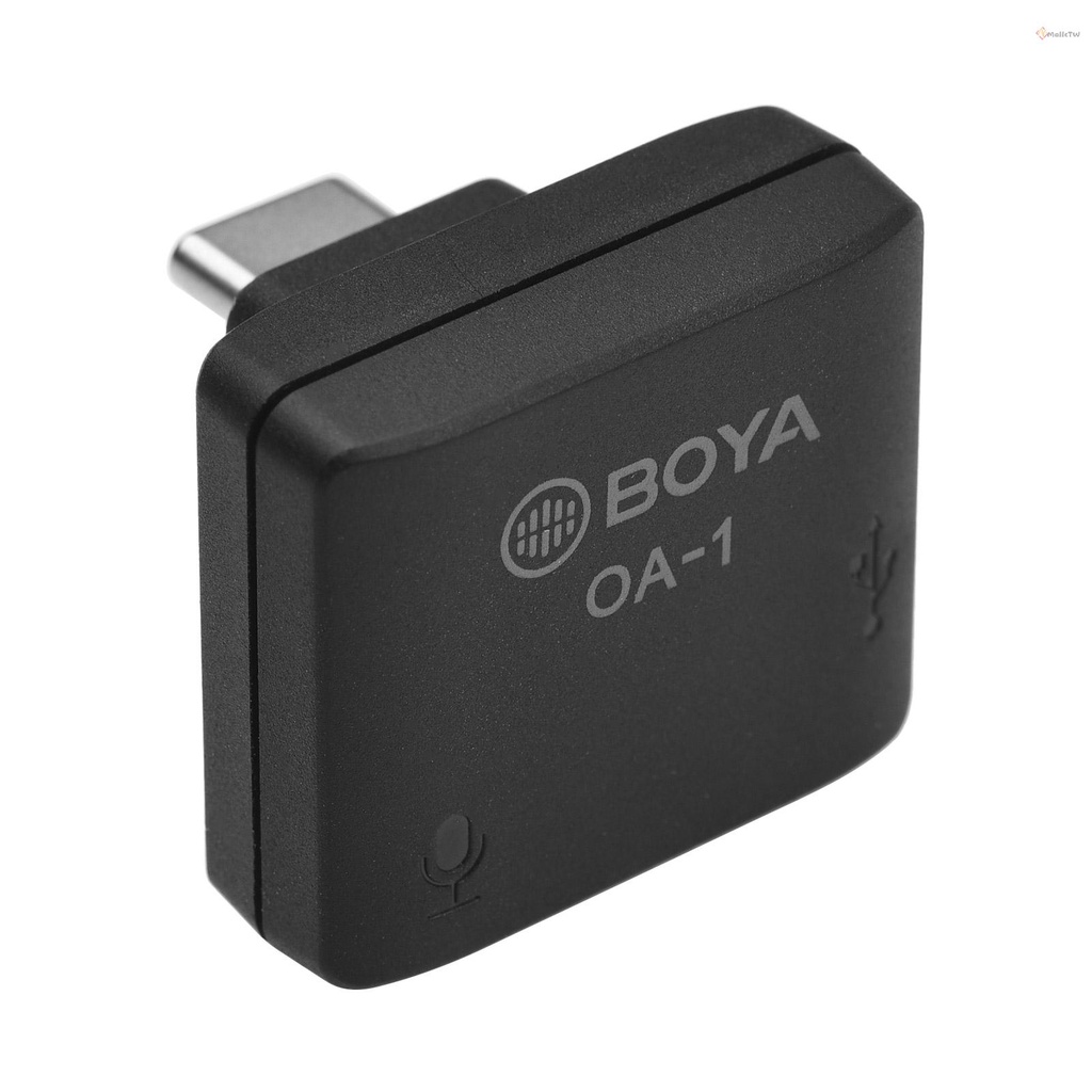 BOYA BY-OA1 迷你音頻轉接頭帶3.5mmTRS麥克風接口Type-C充電口適用於DJI OSMO Action