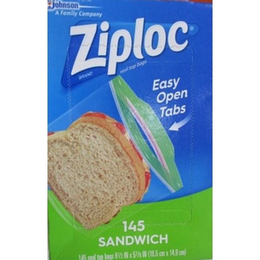 Ziploc 可封式三明治保鮮袋 夾鏈袋 好市多保鮮袋 145入
