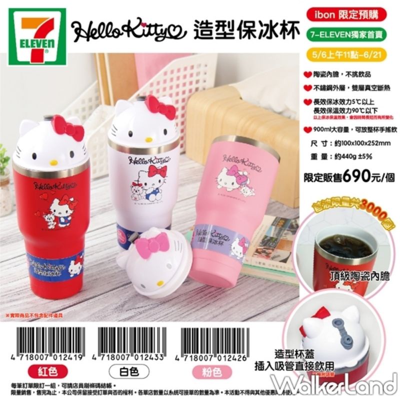 【Sanrio三麗鷗】Hello Kitty凱蒂貓大頭造型冰霸杯,全新，紅，白，粉都有現貨