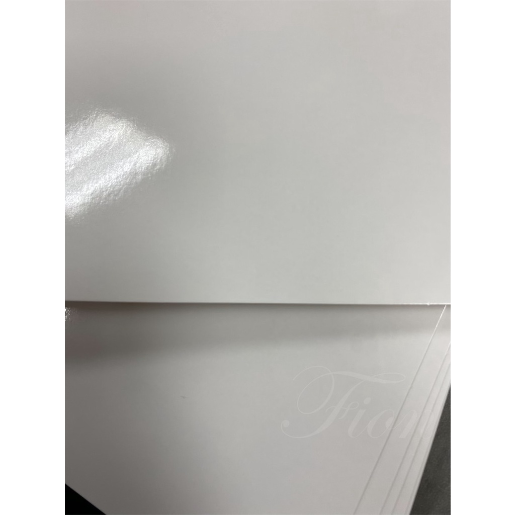 Fion｜白板卡/亮膜白卡350磅-厚0.45mm-蛋糕底板/餐飲底板/白卡/厚卡/墊紙-長方形-可用奇異筆/白板筆