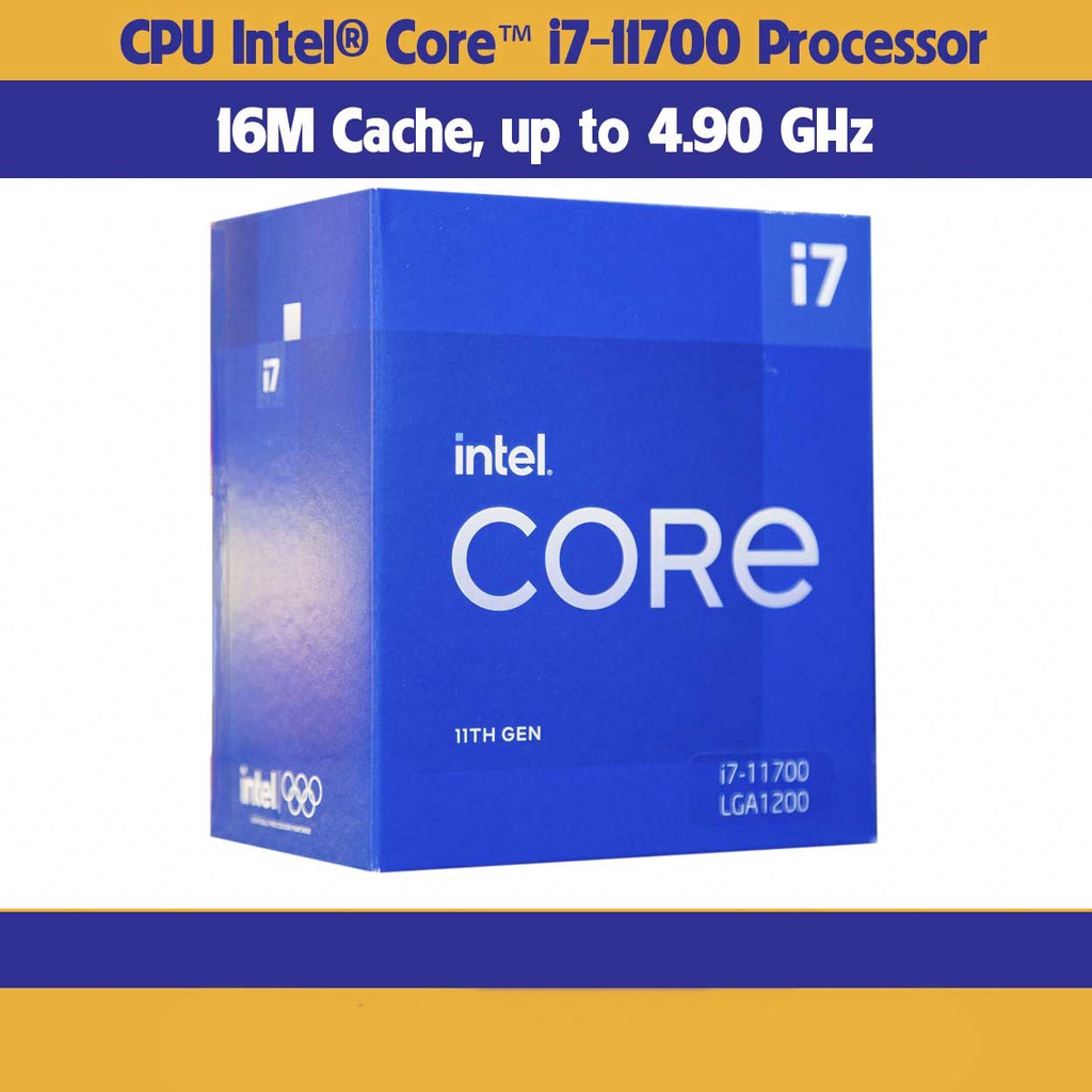 Cpu 英特爾酷睿 i7-11700 8 核 16 Turbo 4.9GHz 新盒封正品