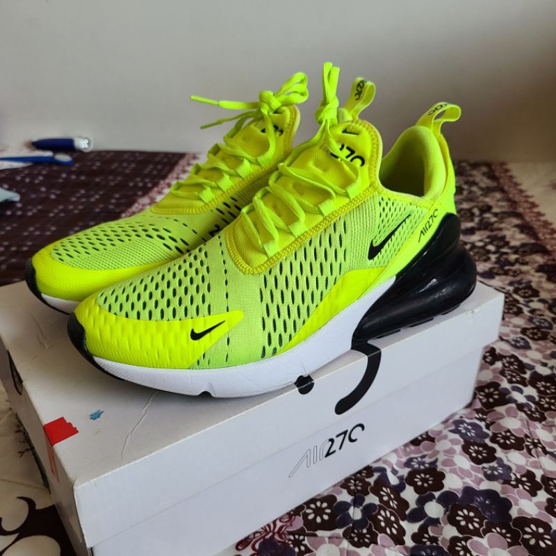 Nike air max 270 黃黑運動休閒鞋