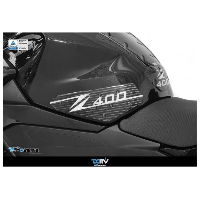 【93 MOTO】 Dimotiv Kawasaki Z400 卡夢 碳纖維 油箱貼 油箱側貼 DMV