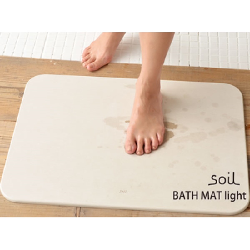 【Soil】日本超人氣 珪藻土 矽藻土 浴室吸水防滑墊 輕巧型 吸濕 除臭