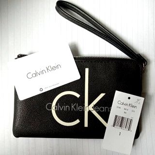 全新Ck經典皮革手拿包/零錢包 Calvin Klein