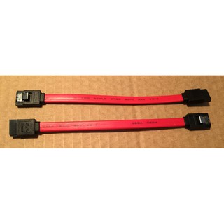 【IF】SATA 7P CABLE 硬碟排線 傳輸線 資料線 17cm 7pin 雙頭帶彈片