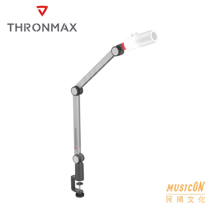 【民揚樂器】Thronmax S1 USB 麥克風架 附LED燈 桌上型懸臂支架 C形夾 麥克風桌邊架附LED燈