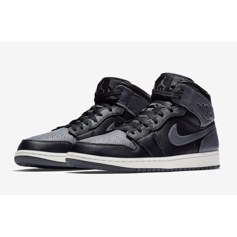 jordan 1 retro mid black dark grey