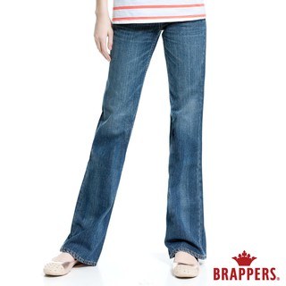 BRAPPERS 女款 個性系列-大喇叭褲-淺藍
