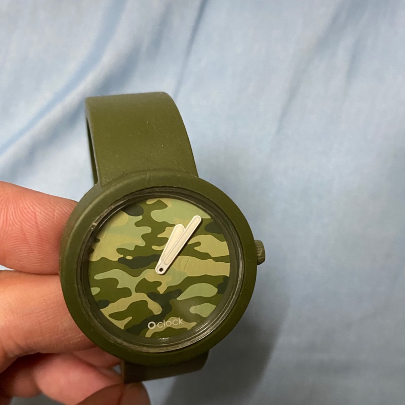 O’clock 迷彩 手錶 塑膠環