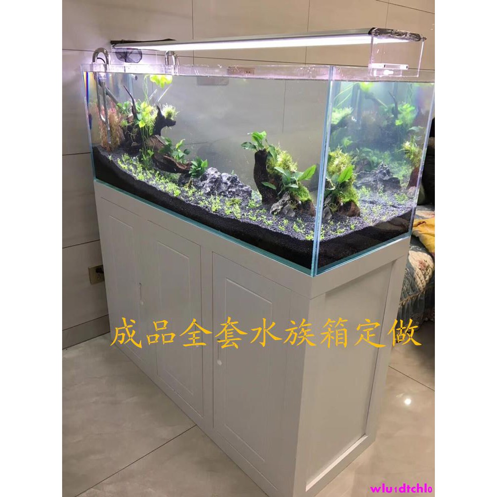 新款熱銷 超白實木成品全套水族箱熱帶龍魚底濾魚缸草缸海水缸家用原生態缸 蝦皮購物