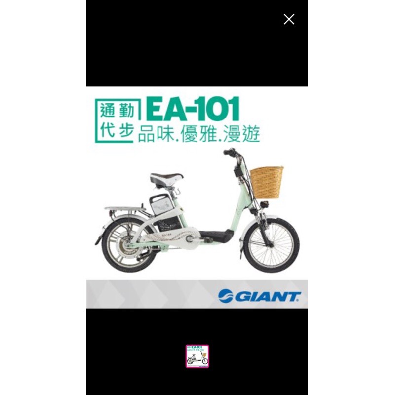 【GIANT】EA101 鋰電池電動輔助自行車