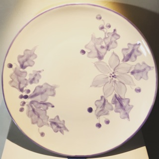 手繪 花卉 瓷盤 瓷器 餐具 器皿 藝術