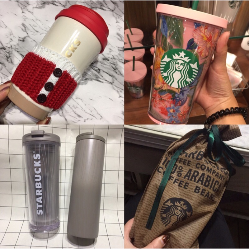 【M's】現貨+預購 Starbucks 韓國 星巴克 大自然森林系列 木紋 冷水杯 隨行杯 保溫杯 扶桑花 聖誕節