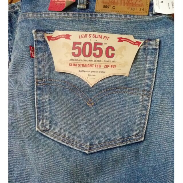 男生505C Levi's窄管牛仔褲