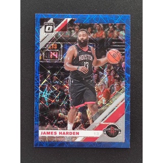 2019-20 Donruss Optic James Harden Blue Velocity Prizm #68