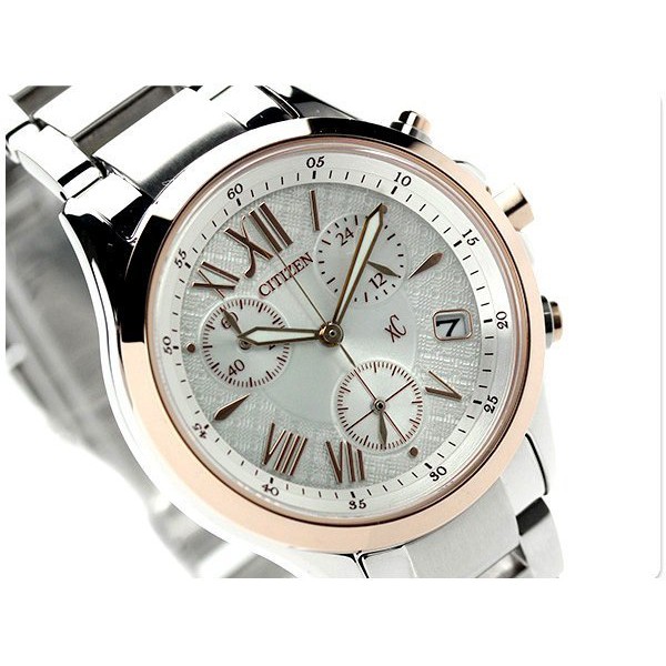 CITIZEN 星辰錶 手錶 XC 32mm 光動能 藍寶石 三眼 計時 女錶 FB1404-51A