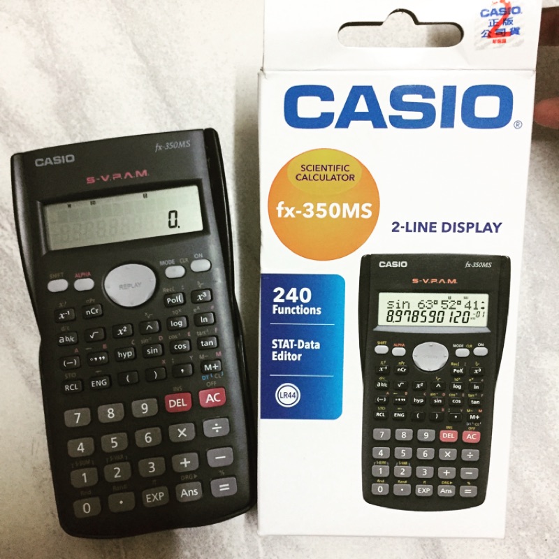 (保留中請勿下單)卡西歐 Casio fx-350ms 工程用計算機 工程計算機 國家考試 統計學 大學生 國考