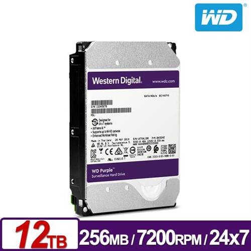 WD 威騰 WD121PURZ 紫標 12TB 3.5吋監控系統硬碟