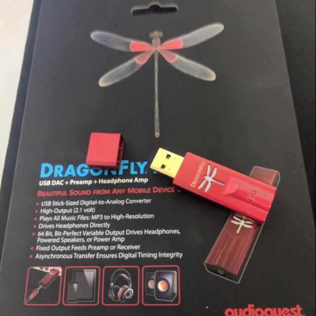 DragonFly usb dac red 耳機擴大機 紅蜻蜓 audioquest