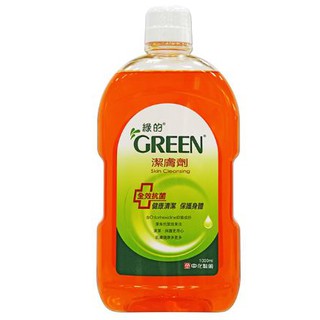 【GREEN綠的】綠的GREEN潔膚劑 1000ml 綠的GREEN潔膚劑清潔與保護肌膚雙重效果一次完成 臺灣製造