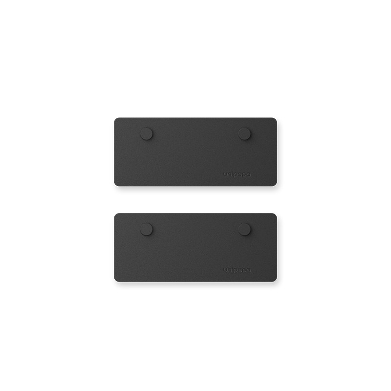 Unipapa 延長線配件 壁貼背扣組 黑色