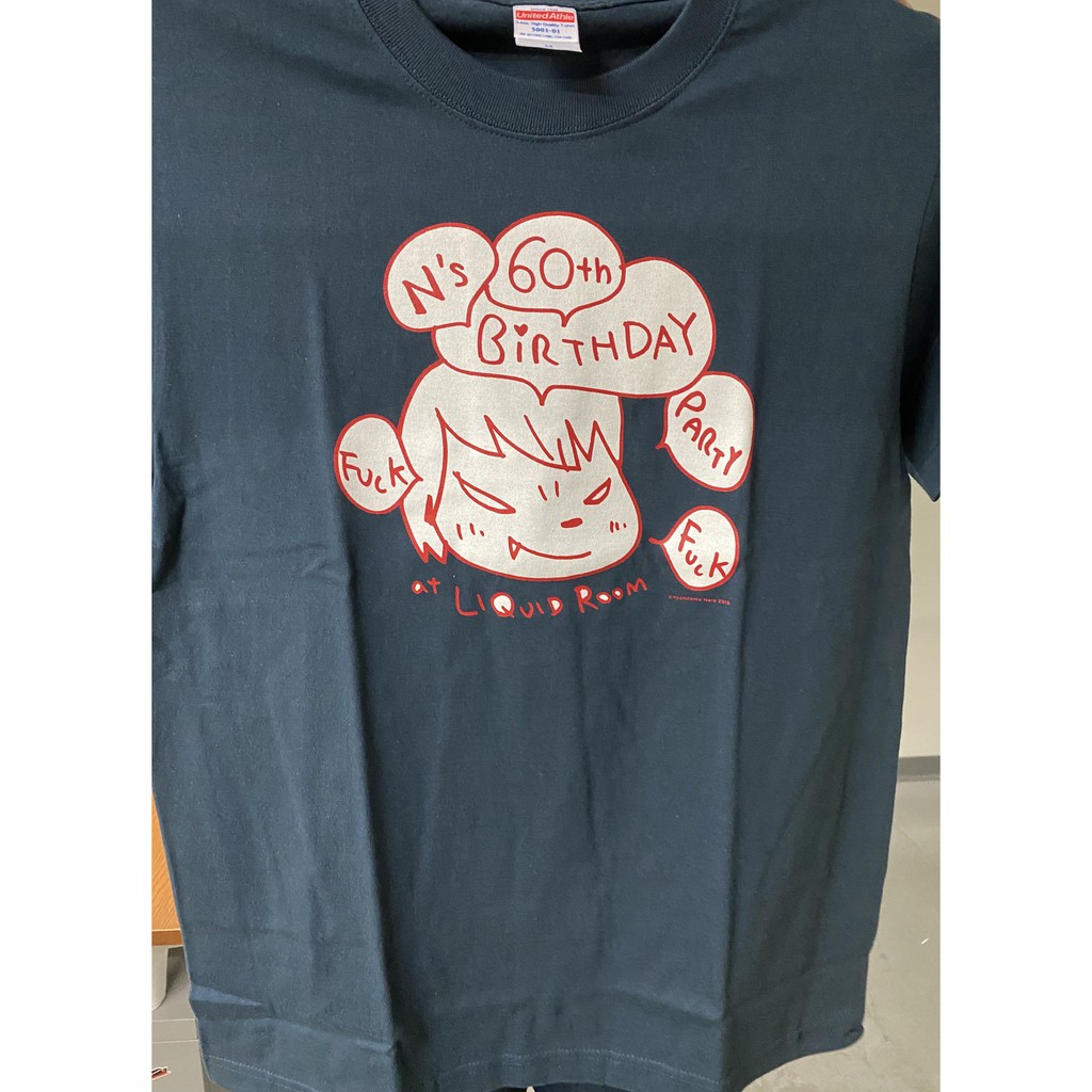 未使用品 レアTシャツ】奈良美智のN's60 Birthday Party エンジ 2019年
