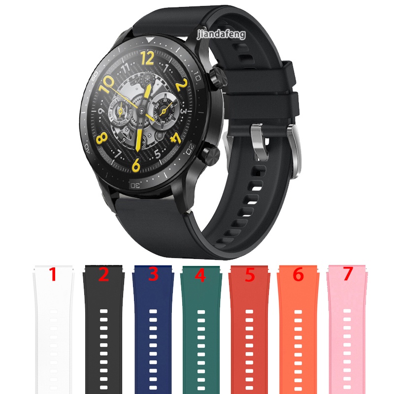 凸面矽膠運動錶帶適用於realme Watch S Pro