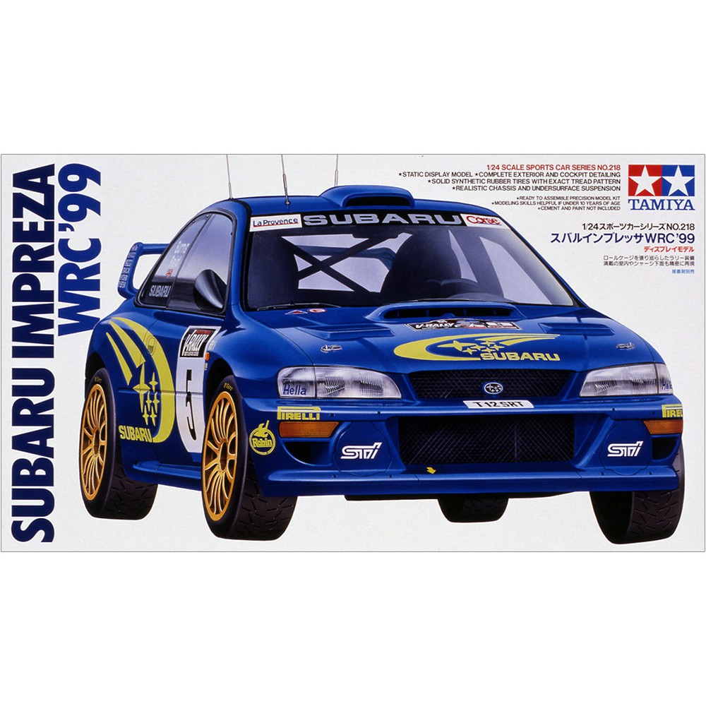 神通模型 田宮 TAMIYA 24218 1/24 速霸陸 SUBARU IMPREZA WRC'99