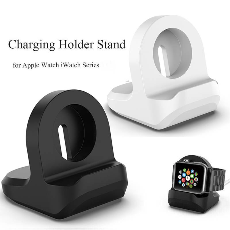 適用於 Apple Watch Series 3 2 1 配件的矽膠充電座支架 / 智能手錶支架充電器支架站手鍊