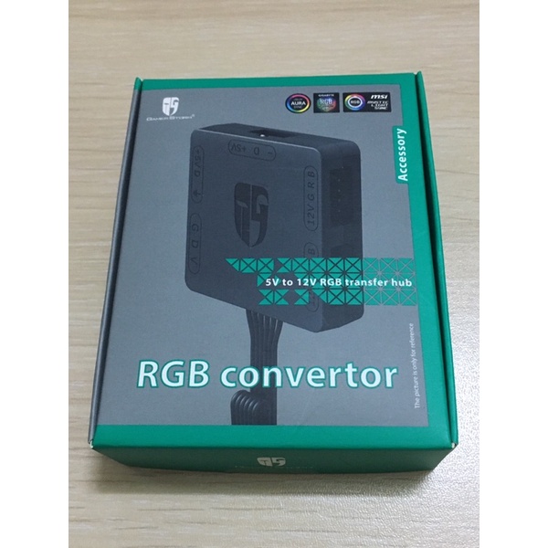 九州風神 RGB轉換精靈 5V 3pin ARGB 轉 12V 4pin RGB 轉接線