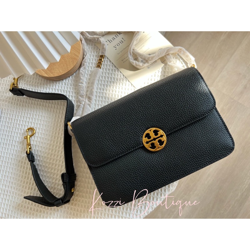 Tory burch chelsea shoulder bag 方形 logo 鏈條 tb包 Tb 包包