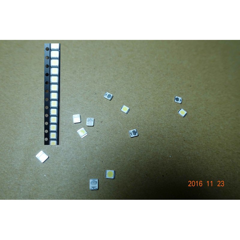 10【尚敏】 LG盤裝 3V 3528 2835 規格 LED燈珠 (20PCS) 冷白光 250mA