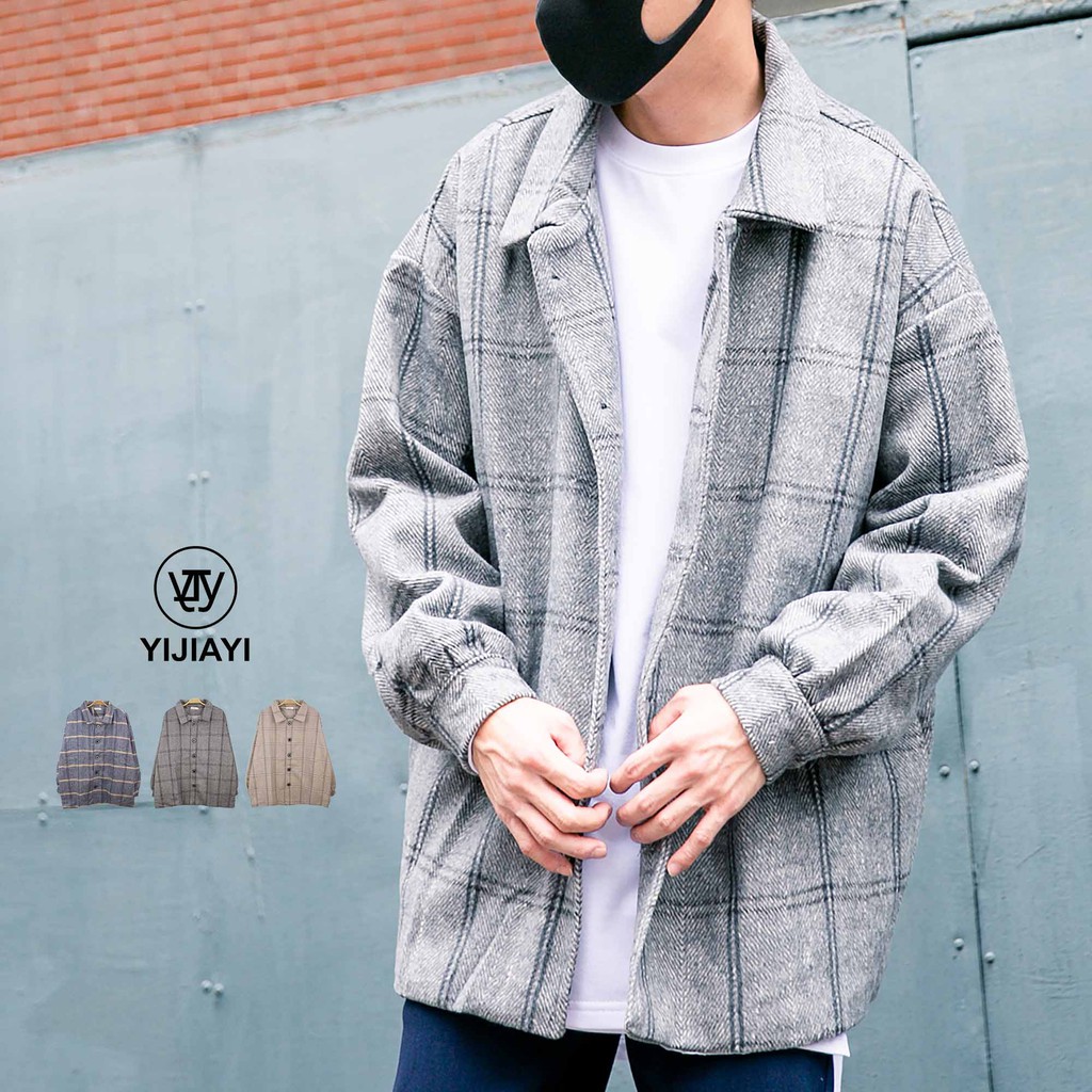 《現貨》【YIJIAYI】蘇格蘭格紋毛衣外套 (0848)
