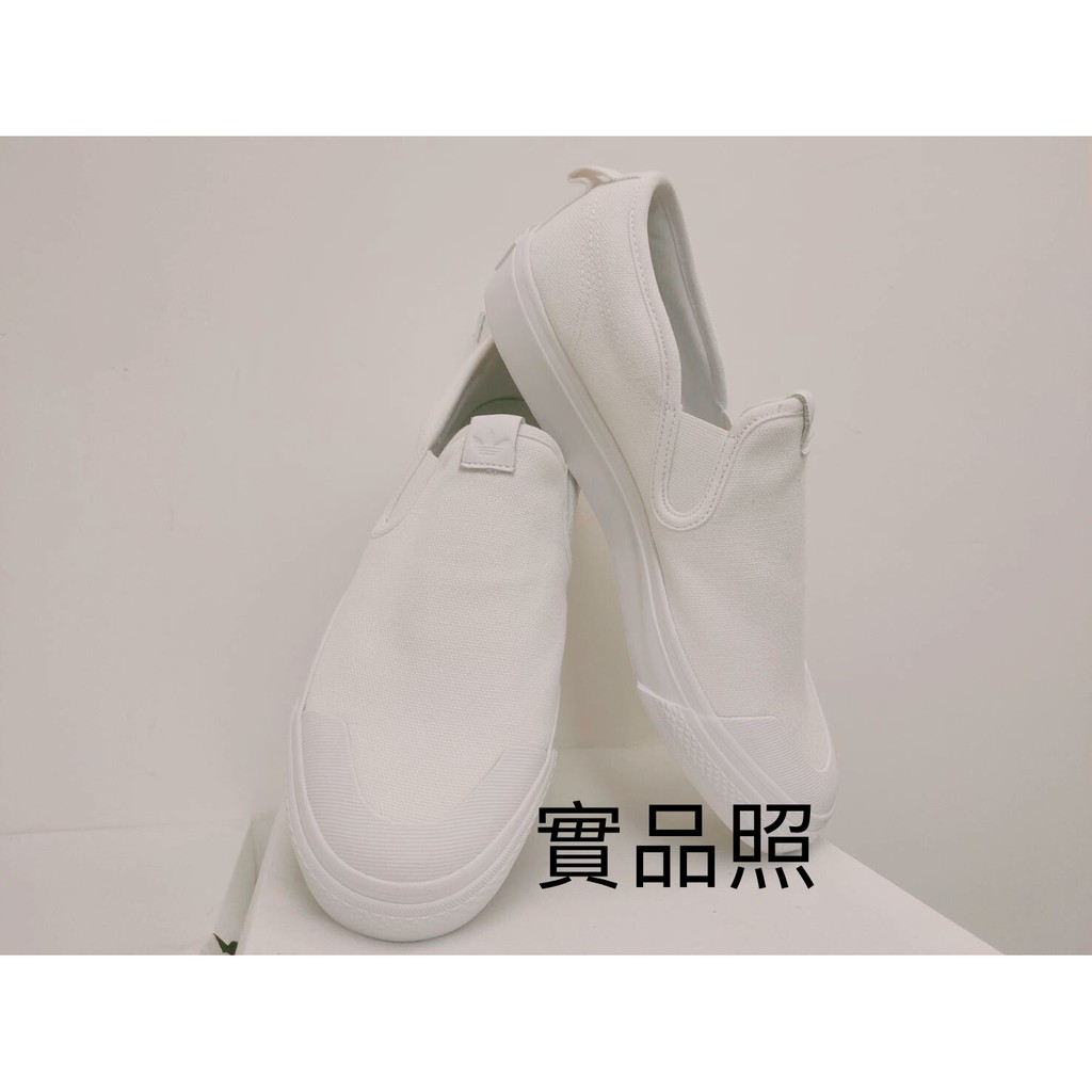 ”韓國購入“  Adidas Nizza Slip on W 懶人鞋白色  鞋子