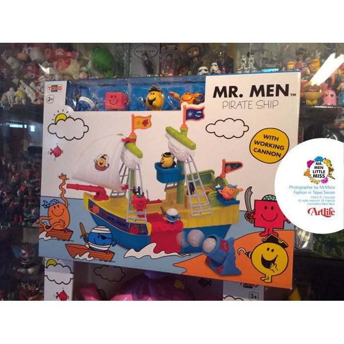 Artlife ㊁ TOHO 奇先生妙小姐 Mr. Men Pirate Ship 海盜船 英國  兒童玩具