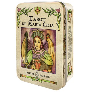 瑪麗亞西莉亞的塔羅牌,贈中文翻譯｜Tarot De Maria Celia，仿復古馬賽塔羅的現代化藝術創作【左西】