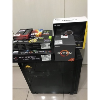 售 RGB 電競主機 AMD R7 1700 + STRIX X370-F 、GTX3060Ti 8GB、記憶體32GB