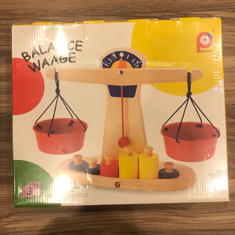 （正品）班恩傑尼 益智玩具 木製砝碼平衡天平（全新）數量概念 重量概念 建構式