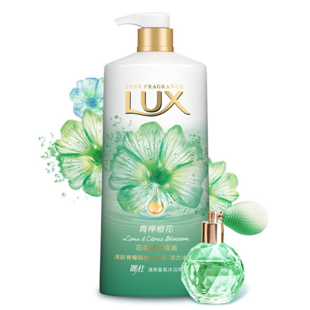 LUX麗仕 清爽香氛沐浴乳(青檸橙花) 1L【家樂福】