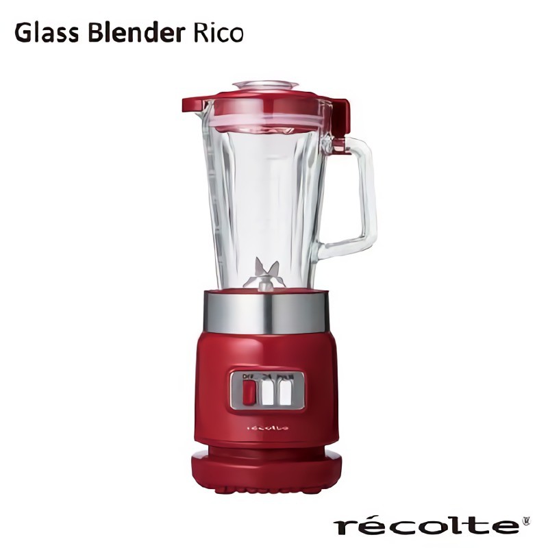 recolte Glass Blender Rico耐熱果汁機/ 經典紅